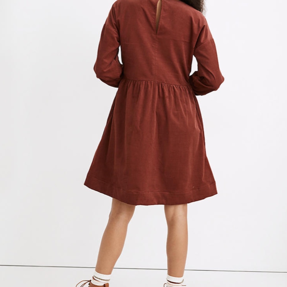 Corduroy Relaxed Mini Dress - Picture 3 of 4